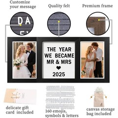 Ithmahco Wedding Picture Frame, Anniversary Personalized Wedding Gifts For Co…