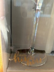 Studio His & Hers Mr & Mrs Fluted Cylinder Toasting Glasses Wedding Toast