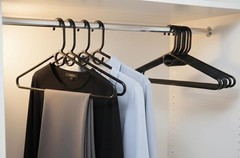 12 Pieces Adult Cloth Tubular Hangers Heavy Duty Plastic – Coat Suit Closet O…