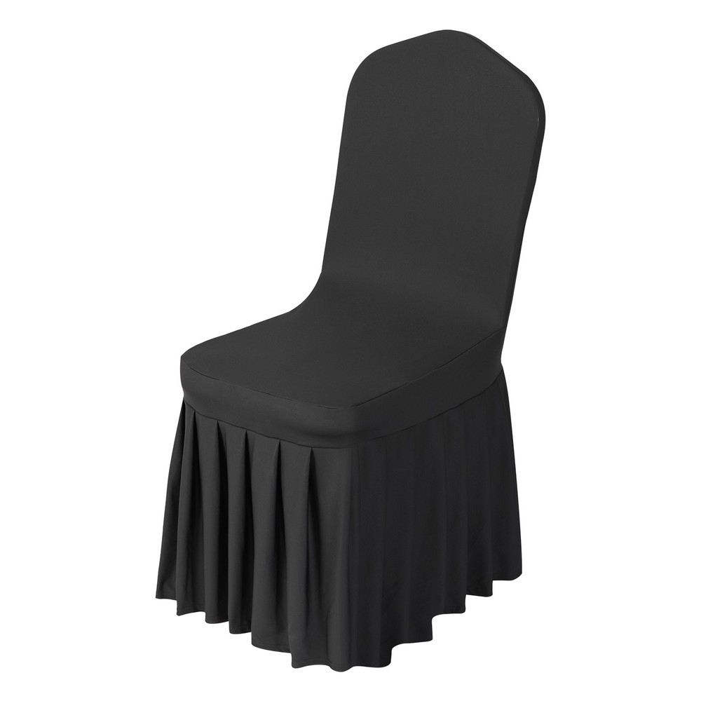 VEVOR 30PCS Black Stretch Spandex Folding Chair Covers for Wedding Party Dining