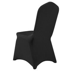 50PCS Black Stretch Spandex Chair Covers for Events and Dining