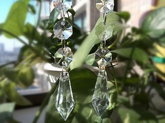 60pcs Clear Acrylic Crystal Ice Drop Beads Wedding Party Decor Hanging Garland