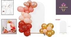 Lightweight White Spandex Arch Cover – 6FT Backdrop for Events & Ceremonies