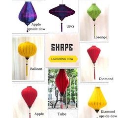 set 5 pcs silk lantern decoration size 18 inches