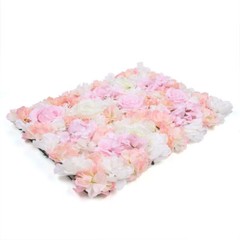 Artificial Rose Silk Flower Wall Panel Wedding Party Backdrop Decor 60cmX40cm