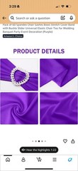 Dusty Blue Chair Sashes Pack of 50 Spandex Bands Wedding Banquet Party New