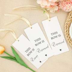 12 Pack Wedding Reserved Seating Tags for Chairs,This Row Is Reserved Signs with
