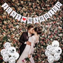 Just Married Decorations JUST MARRIED Wedding Party Decoration Car White