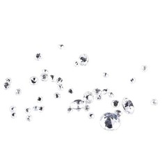 1000* 3-10mm Artificial Diamonds Fake Crystals Clear Gemstone Acrylic Stones UK