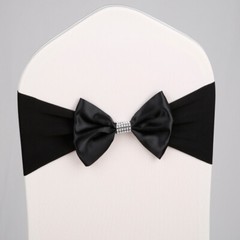 10/25/50 Spandex Elastic Bow Chair Sashes Cover Wedding Party Banquet Decor
