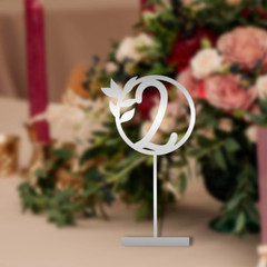 Custom Wooden/ Acrylic Wedding Wreath Table Numbers