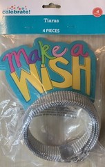 Way To Celebrate Make A Wish 5 Packs of 4 (20 Total) Paper Tiaras