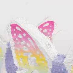 23″ x 19″ Assorted Paper Butterfly Pinata with Pastel Colored Wings