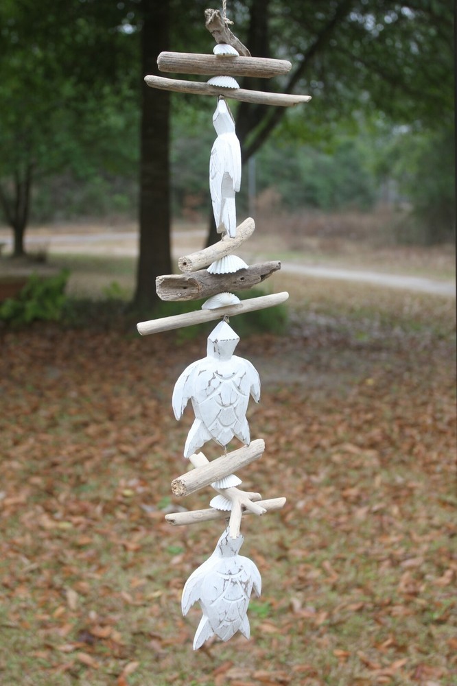 Seaside Wedding Sea Turtle Driftwood Hanging Mobile Decor – G-77