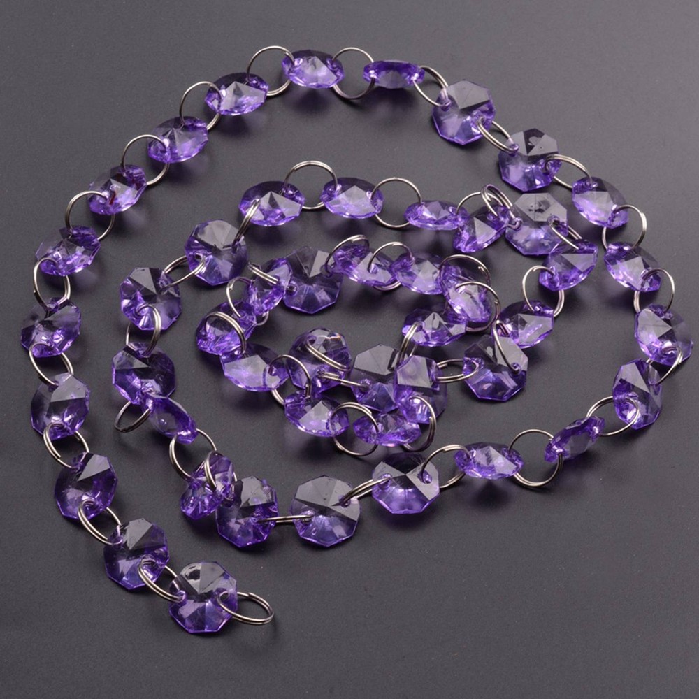 1m Acrylic Crystal Beads Strands Wedding Christmas Party Hanging