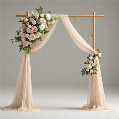 4/8/12pcs Wedding Arch Draping Fabric for Wedding Ceremony Birthday Party Decors