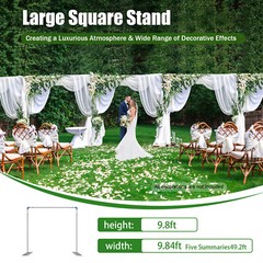 10’x50′ Backdrop Stand Pipe Kit,Background Support System Curtain Frame HOT NEW