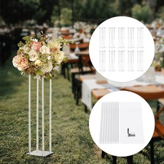 10x Acrylic Wedding Flower Stand Rectangle pedestal for Table Centerpiece Decor！