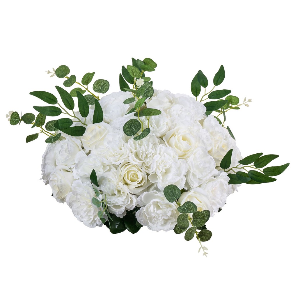 Uimoso 10pcs Fake Flower Balls for Wedding Centerpieces 17.7-Inch Arrangement