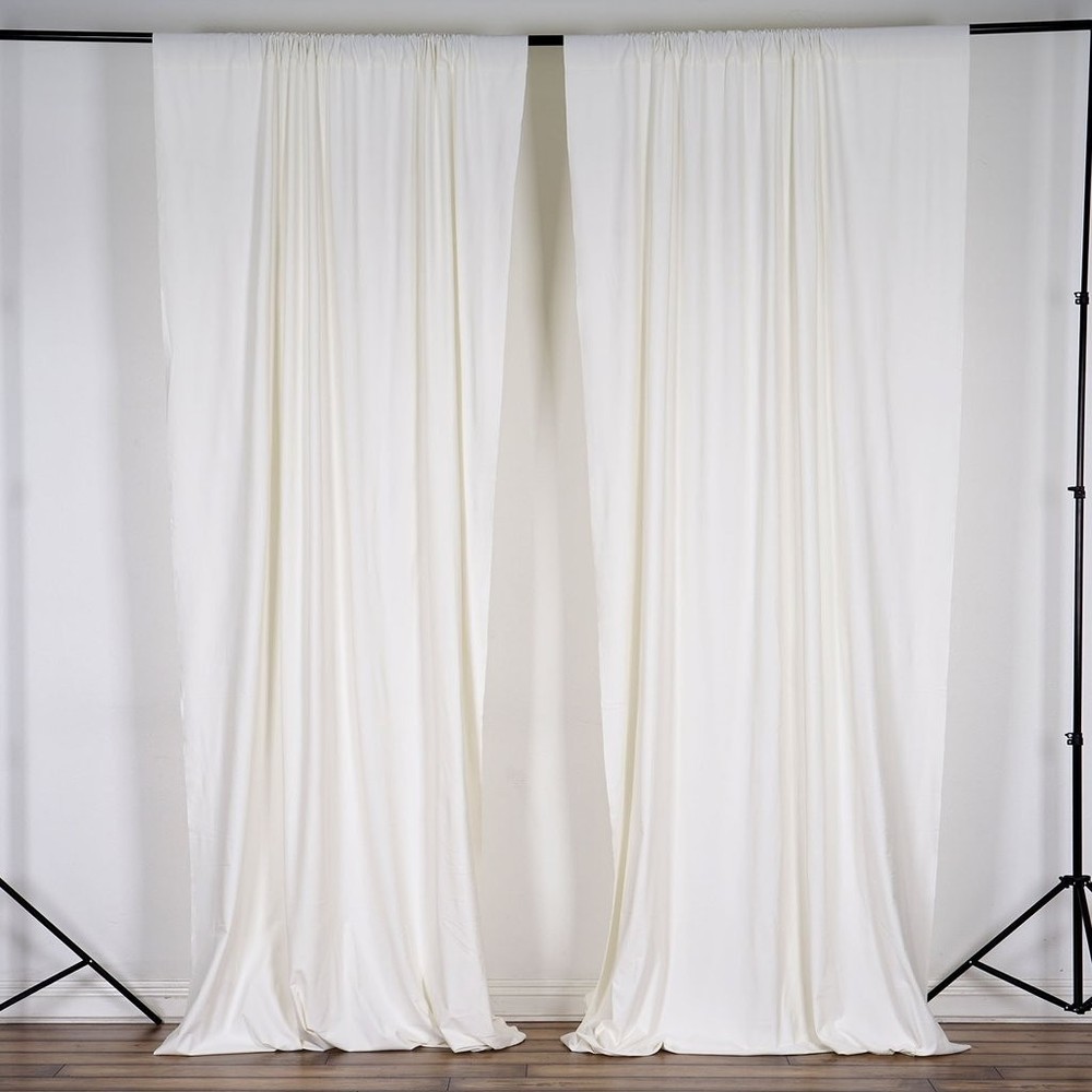 10 ft x 10 Cream Ivory Polyester Photography Backdrop 10 x 10 ft,
