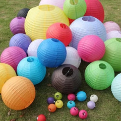 4/6/8/10/12/14/16Inch Chinese Paper Ball Lampion Hanging White Wedding Decoratio