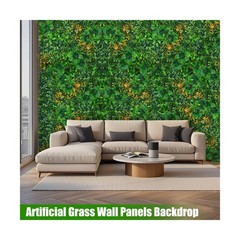 Grass Wall Panels Roll, 40″x120″(33.33 SQFT) Artificial Grass Backdrop Wall w…