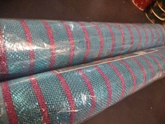 2 Rolls Deco Mesh, 21″ Craig Bachman Quality, 30′ Turquoise & Hot Pink Metallic