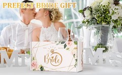Bride To Be 10 pc Gift Box, Best Bridal Shower Bachelorette Gifts For Bride