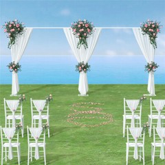 Heavy Duty Wedding Backdrop Stand Party Background Drape Support Adjustable Kit