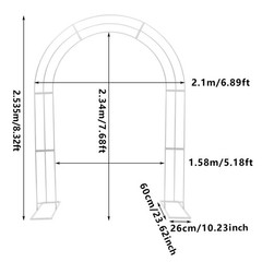 3-layer Arch-shaped Rack Carbon Steel Metal Flower Display Stand Wedding Deco