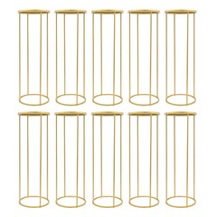 10 Pcs Gold Flower Stands – Elegant Wedding Centerpieces for Any Event
