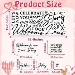 Wedding Welcome Signs Welcome to Our Wedding Sign Decals Selfie Mirror Decals…