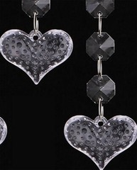 30Pcs String Teardrop Acrylic Crystal Bead Garland Chandelier Hanging Wedding
