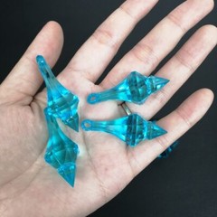 30Pcs 18*46mm Hanging Pendant Diamond Drop Chandelier Acrylic Crystal Bead Home