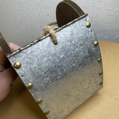 Used Rustic Farm Style “Here Comes The Bride” Flower Girl Bucket For Wedding