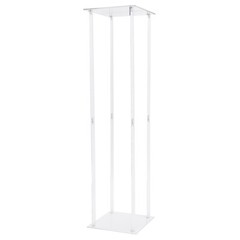 Clear Acrylic Floral Display Stand Modern Wedding Event Centerpiece Decoration