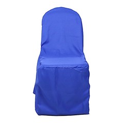 6 Royal Blue Polyester BANQUET CHAIR COVERS Wedding Party Reception Decorations