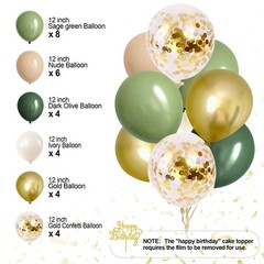 Sage Green Birthday Decorations Olive Green Happy Birthday Party Decorations …