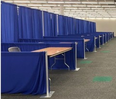 8 FOOT HIGH x 94 INCH WIDE PREMIUM DRAPE CURTAIN (FOR PIPE AND DRAPE DISPLAYS)