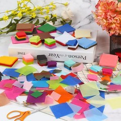 Tissue Paper Squares 6000 Pcs 1 Inch 30 Colors Rainbow Mosaic Art Craft DIY