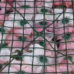 12 Pcs Artificial Flower Wall Panel Rose Dahlia Leaves Wedding Backdrop Stage