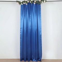 8×10 ft ROYAL BLUE Satin CURTAIN Wedding Photography Backdrop Panel Party