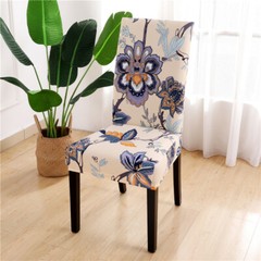 1/2/4/6pcs Print Dining Chair Covers Stretch Chair Protector Seat Slipcover Home