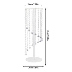 2Pcs Flower Vase Column Flower Stand Tall Vases for Wedding Party Centerpieces