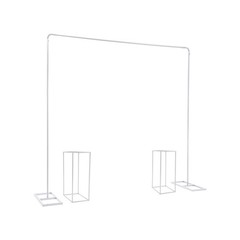 Metal Balloon Stand with 2 Flower Racks Wedding Stand 2*2m Backdrop Decoration~