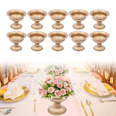 10PCS Metal Planter Elegant Wedding Centerpieces Vase for Wedding Party Decor