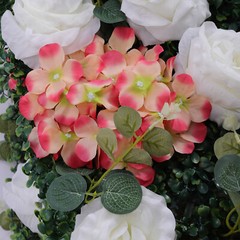 6*Artificial Flower Wall Panel Faux Rose Panel Wedding Backdrop Venue Decoration