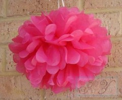 6x 30cm paper pom poms wedding birthday anniversary party baby shower decoration