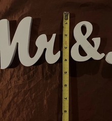 Mr & Mrs Wooden Letters 3D Stand Up Or Lay Down Wedding table decoration