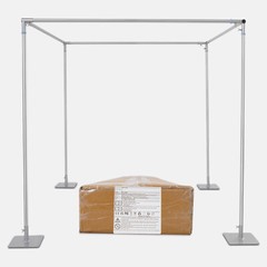 4-Post Background Stand Wedding&Party Decor Backdrop Stand Kit Floor-Mount